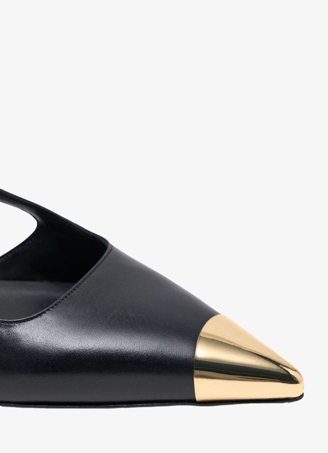 Maje Slingback van leer - detail 4 jeans