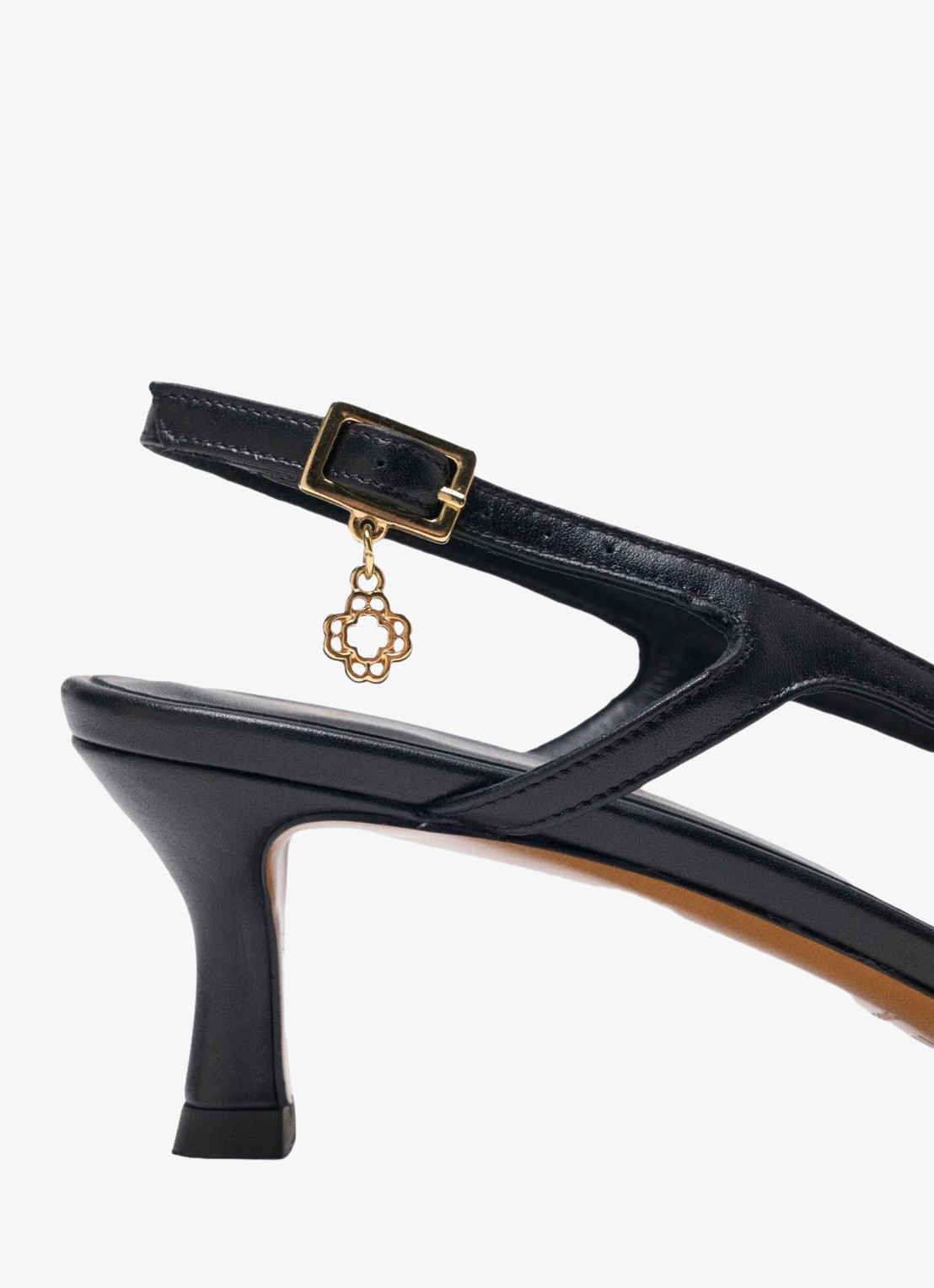 Maje Slingback van leer - detail 6 jeans