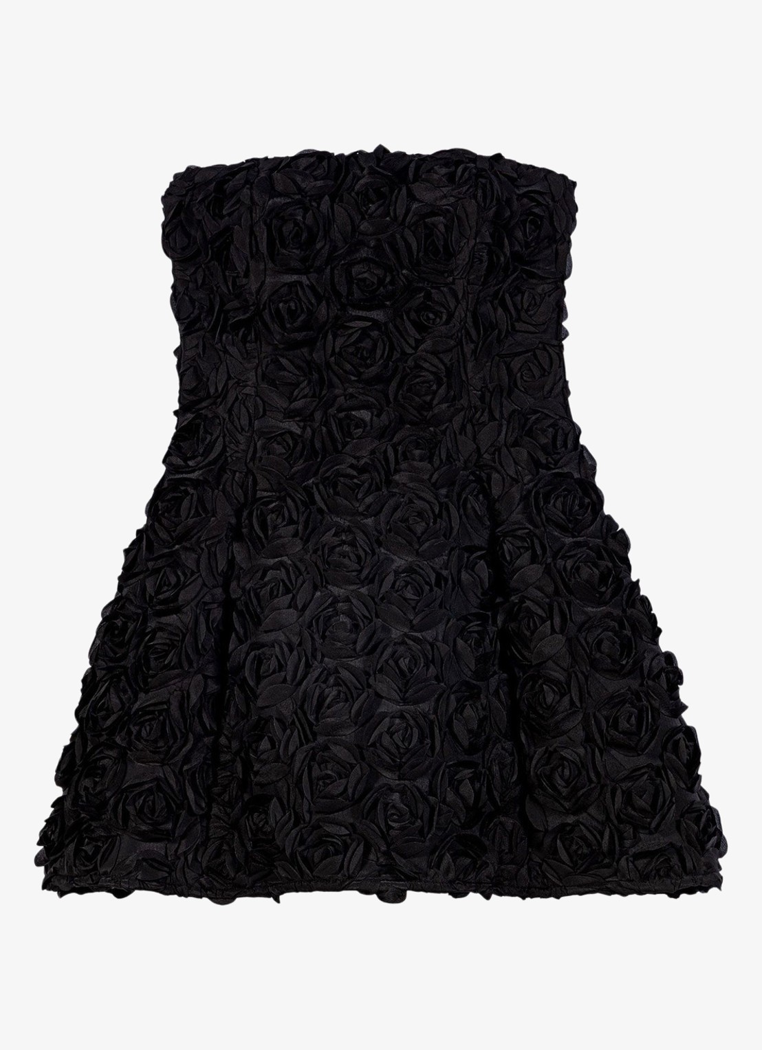 Maje Strapless mini jurk met plooien - voorkant 7 jeans