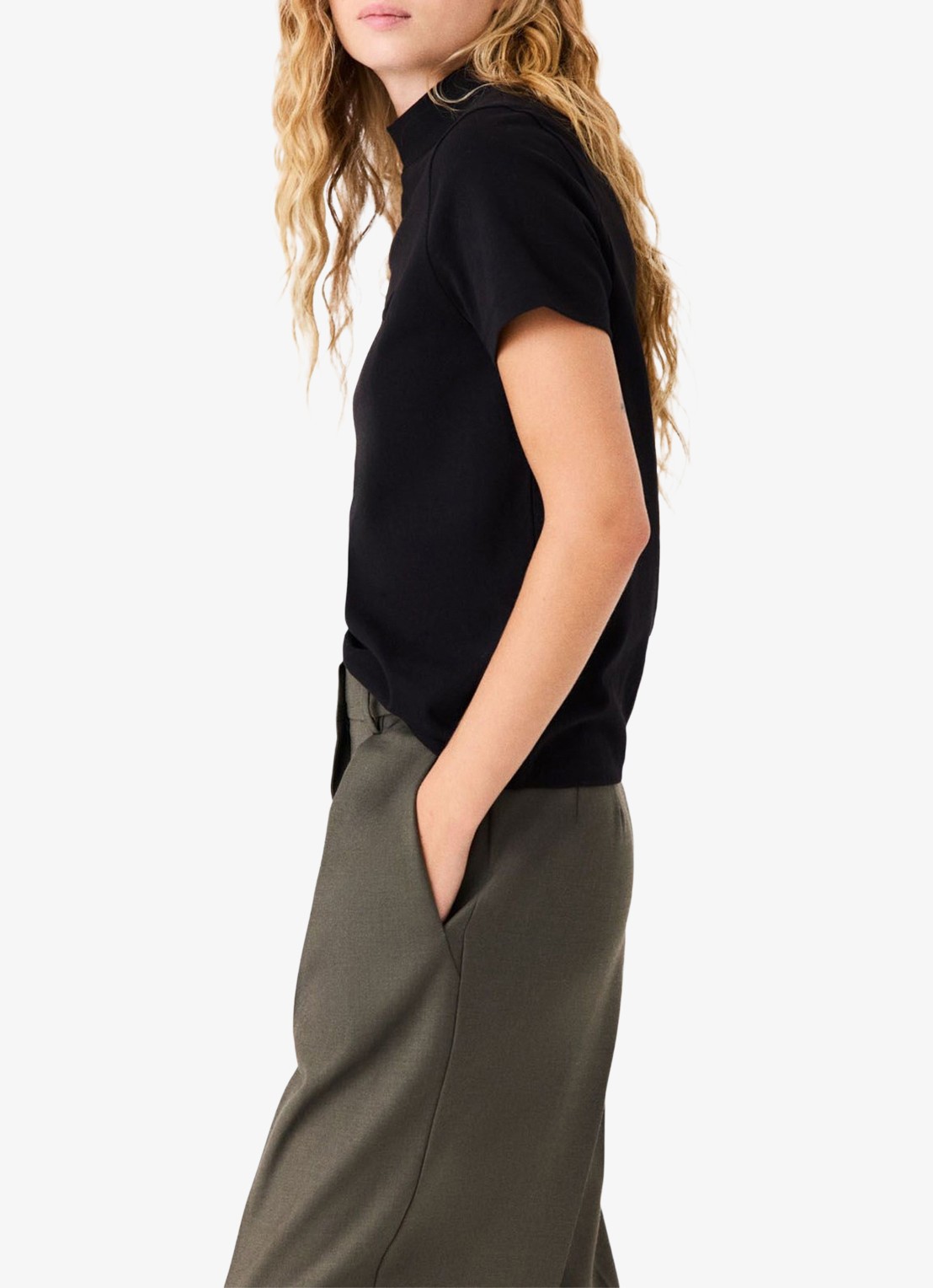 Maje T-shirt met borduring - detail jeans
