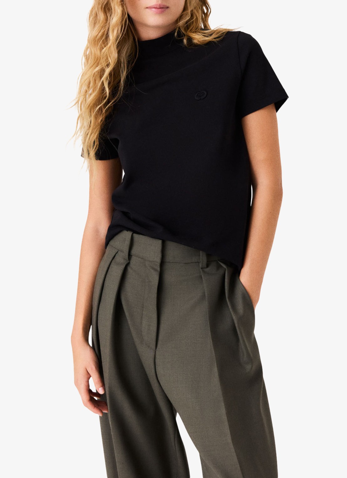 Maje T-shirt met borduring - detail 2 jeans
