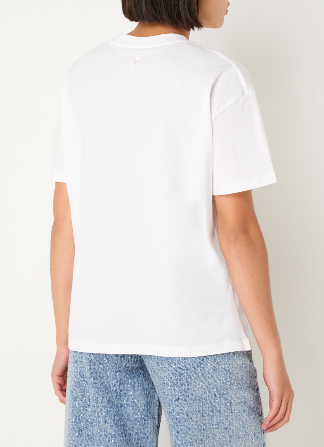 Maje T-shirt met strass - achterkant 4 wit