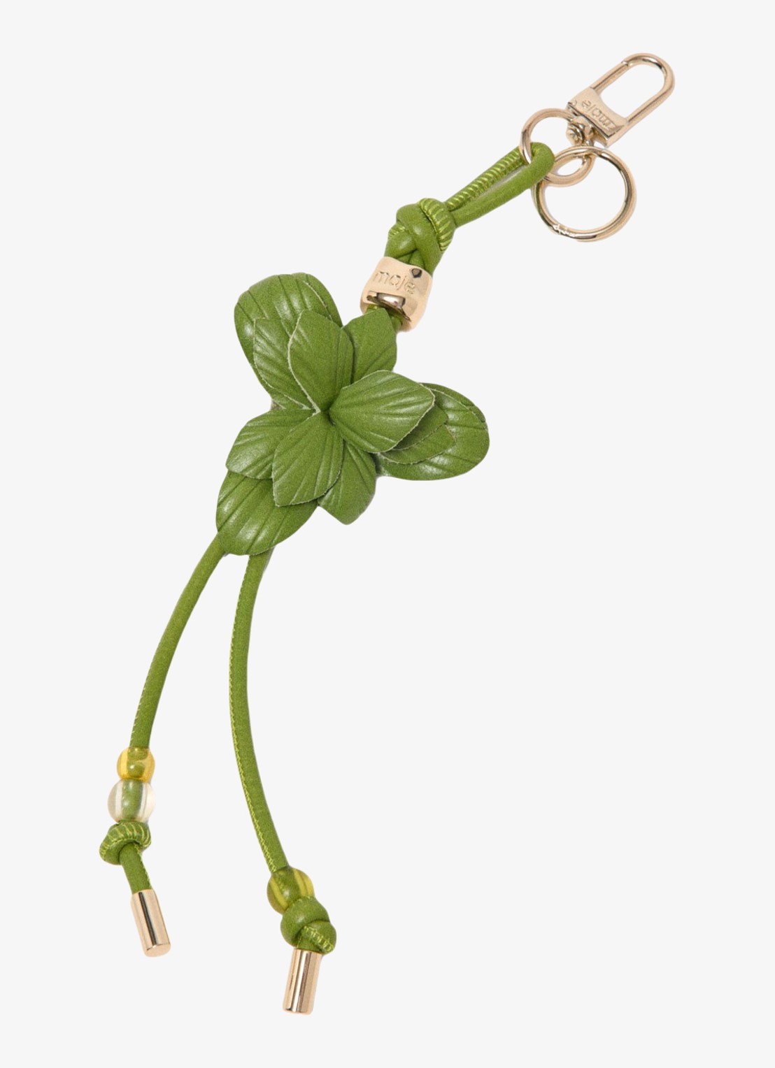 Maje Tasbedel met logo - detail groen