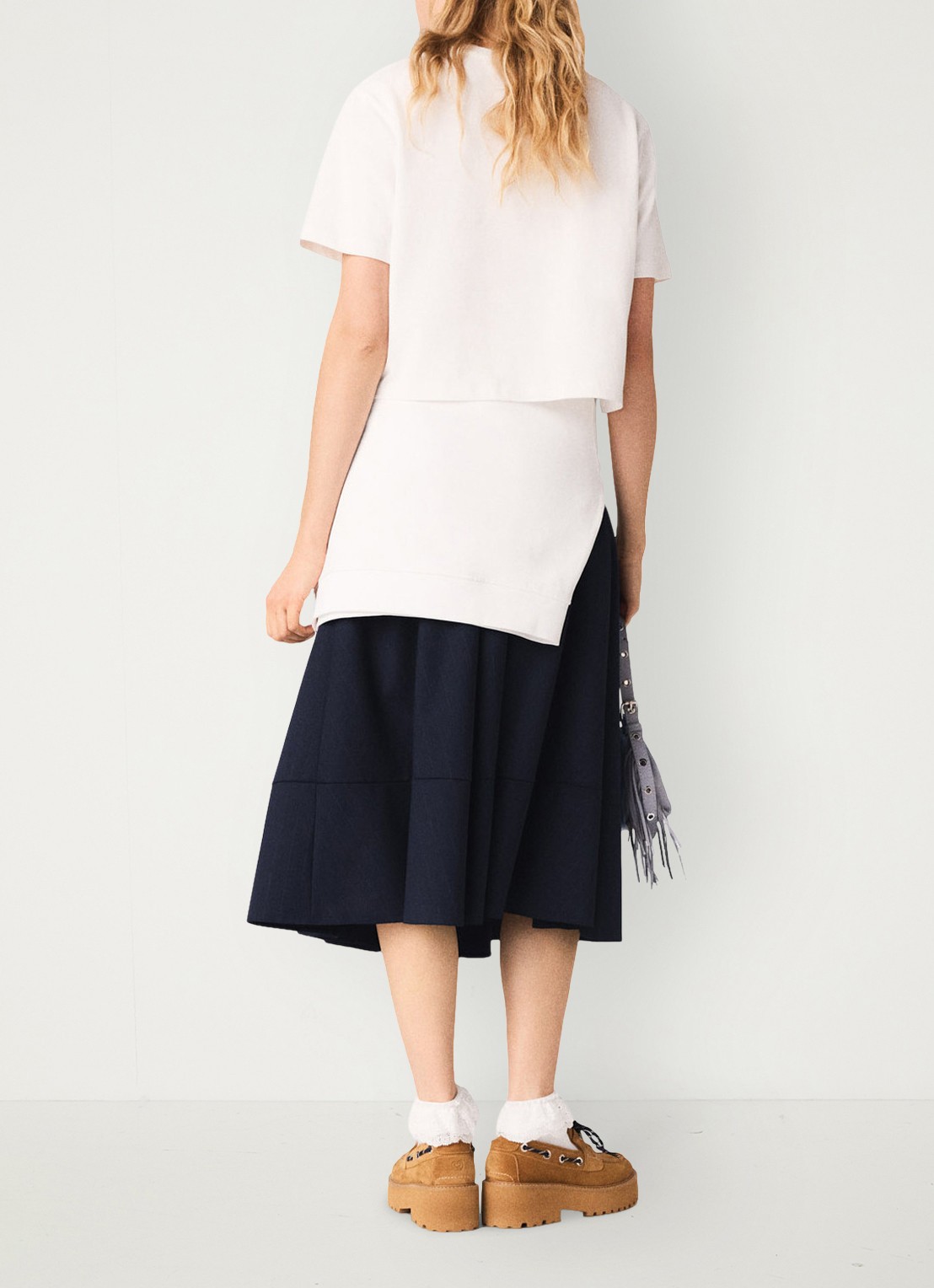 Maje Tink T-shirt met print - achterkant 3 wit