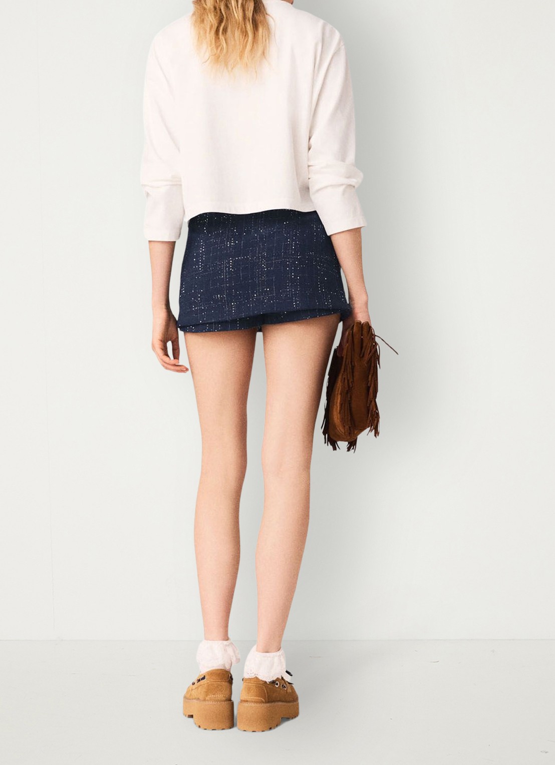 Maje Tiyacht longsleeve met print - achterkant 3 wit