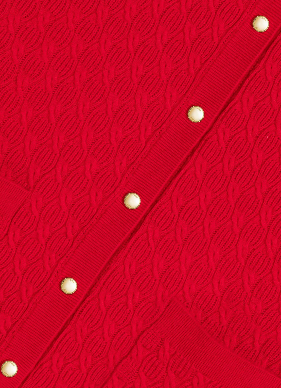 Maje Top in kasjmierblend - detail 8 steenrood