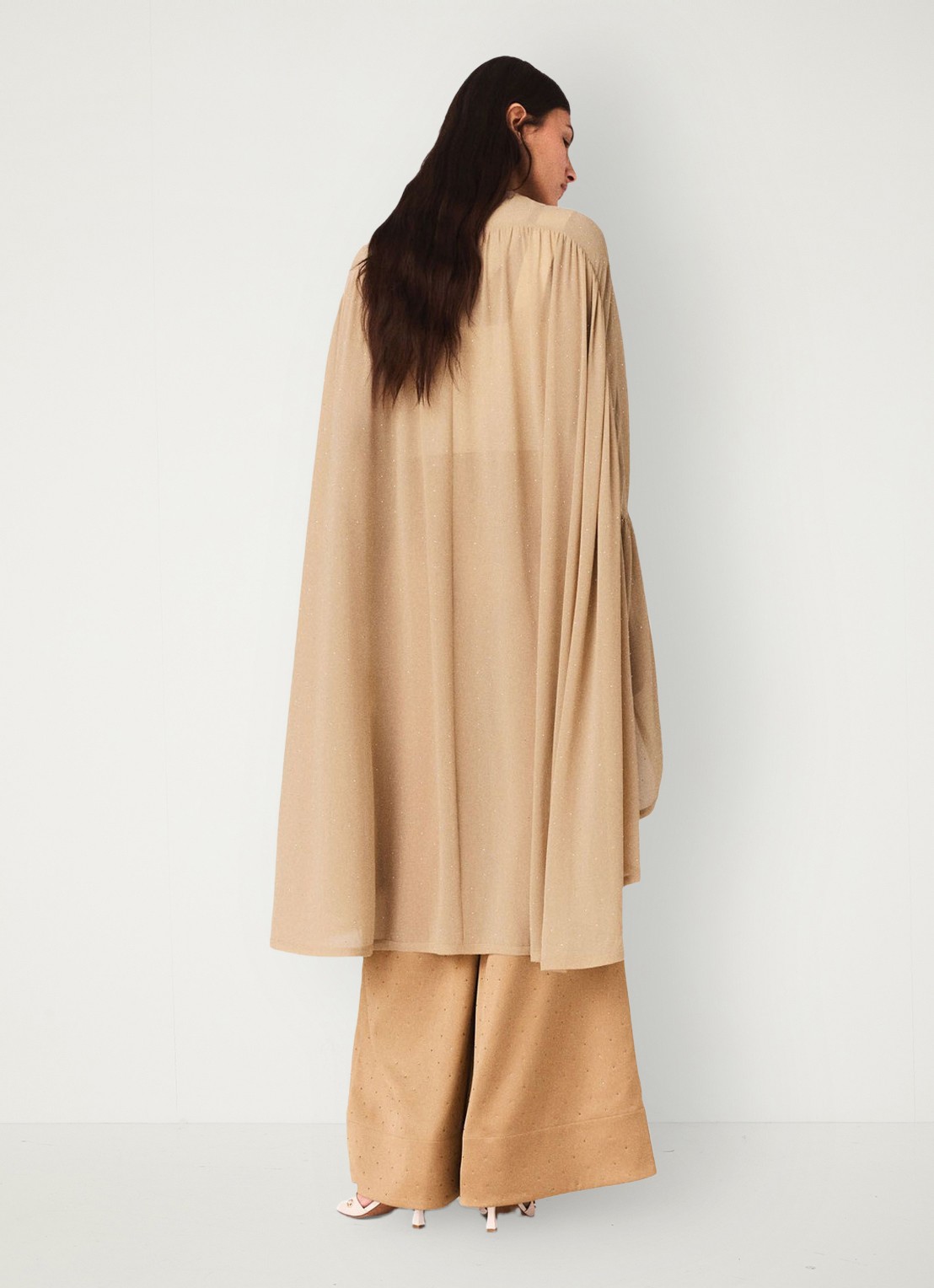 Maje Top met strass - achterkant 5 zand