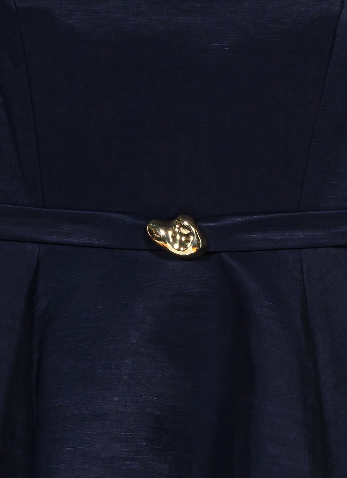 Maje Uitlopende jurk met bandjes - detail 8 donkerblauw