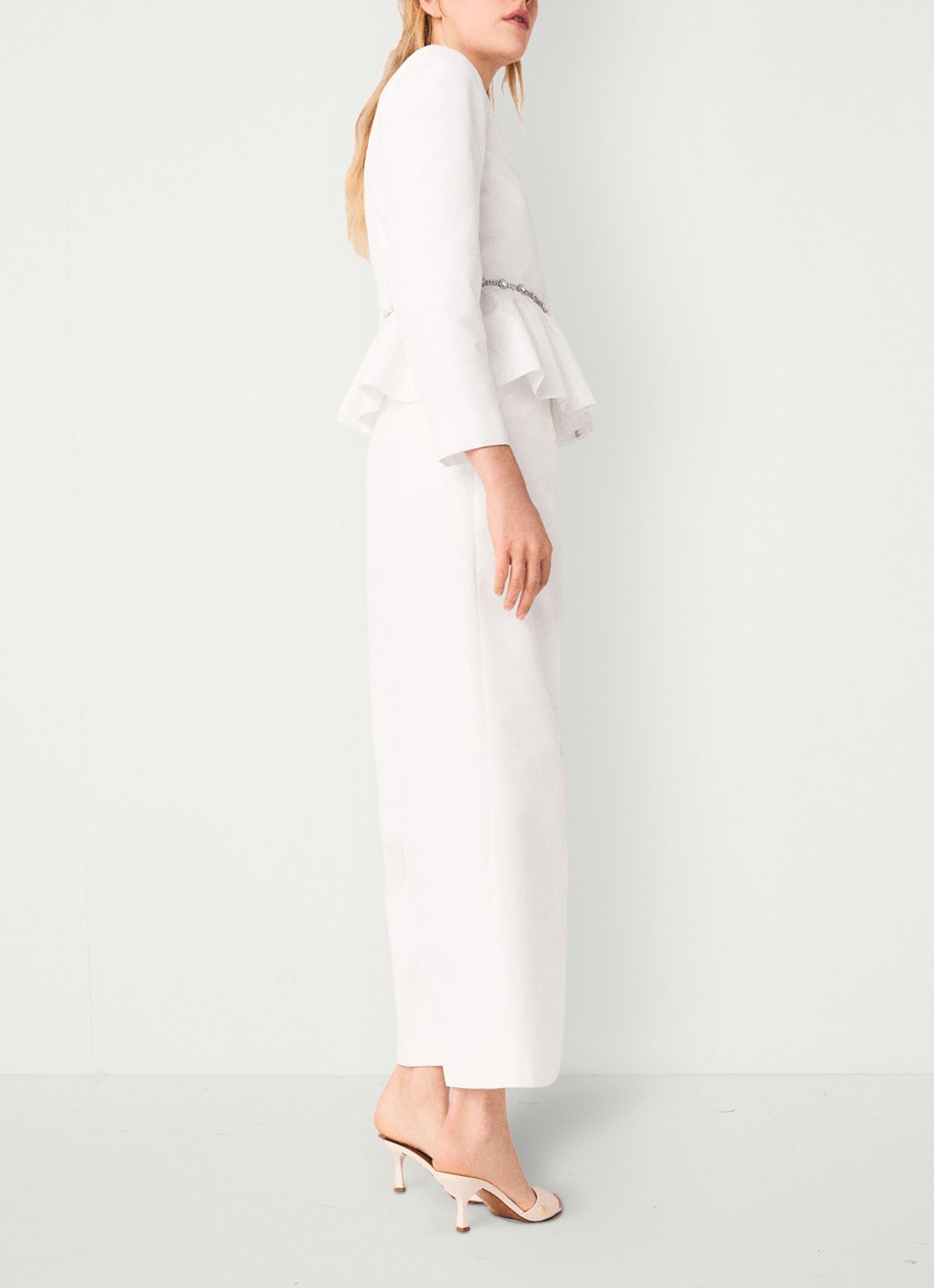 Maje Vipalace blazer met peplum  - detail 3 wit