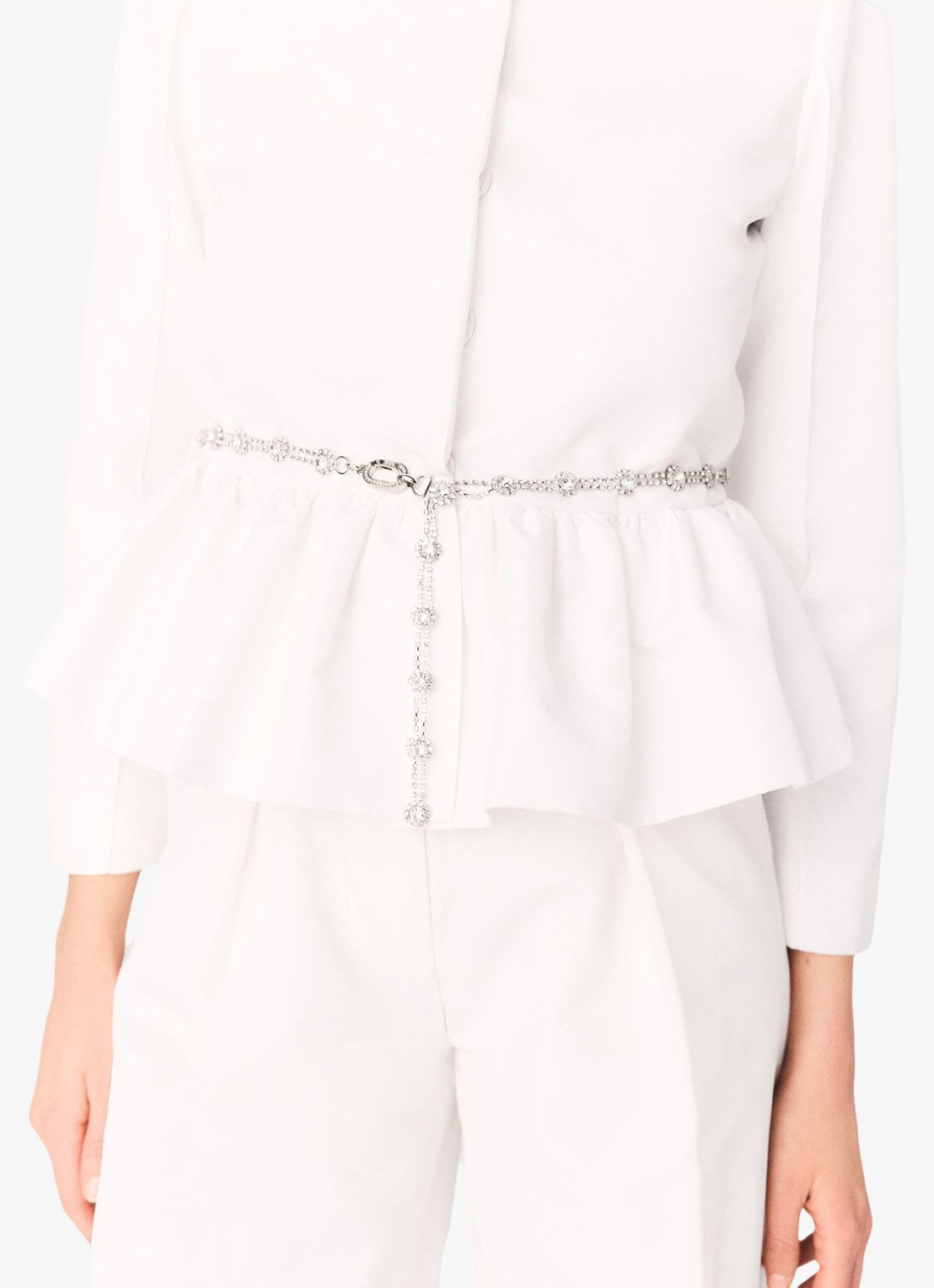 Maje Vipalace blazer met peplum  - detail 6 wit