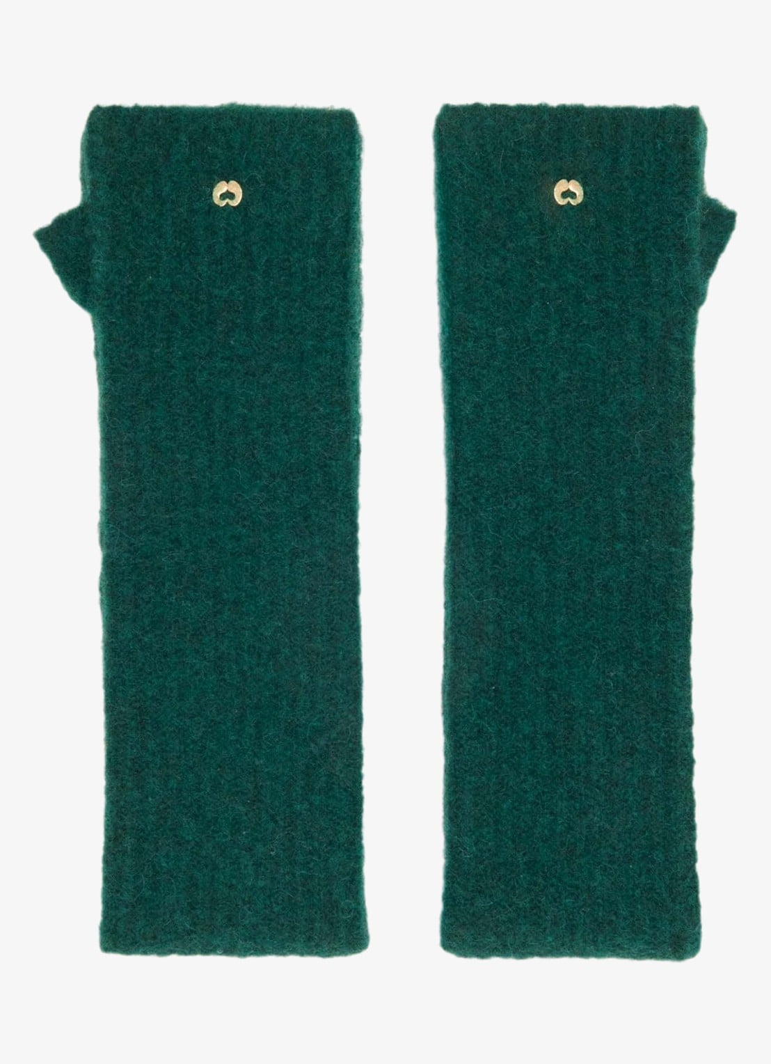 Maje Wanten in wolblend - detail zeegroen
