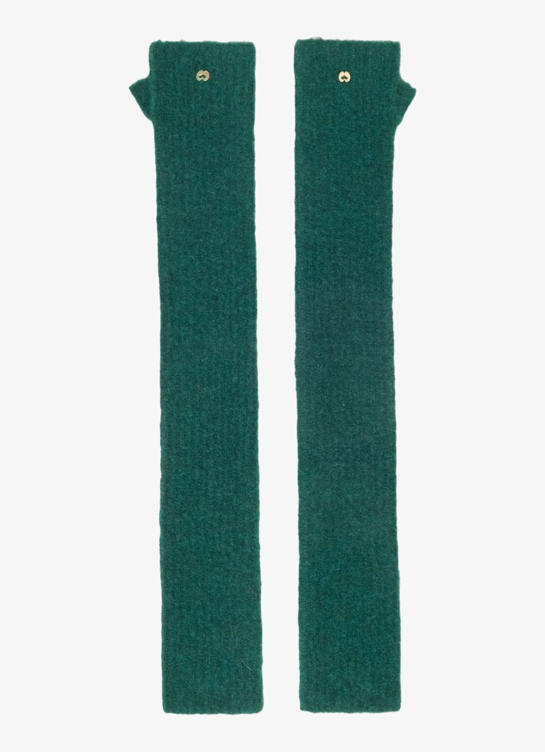 Maje Wanten in wolblend - voorkant 6 zeegroen