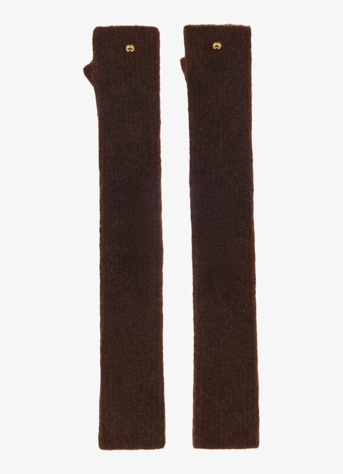 Maje Wanten in wolblend - voorkant 6 donkerbruin