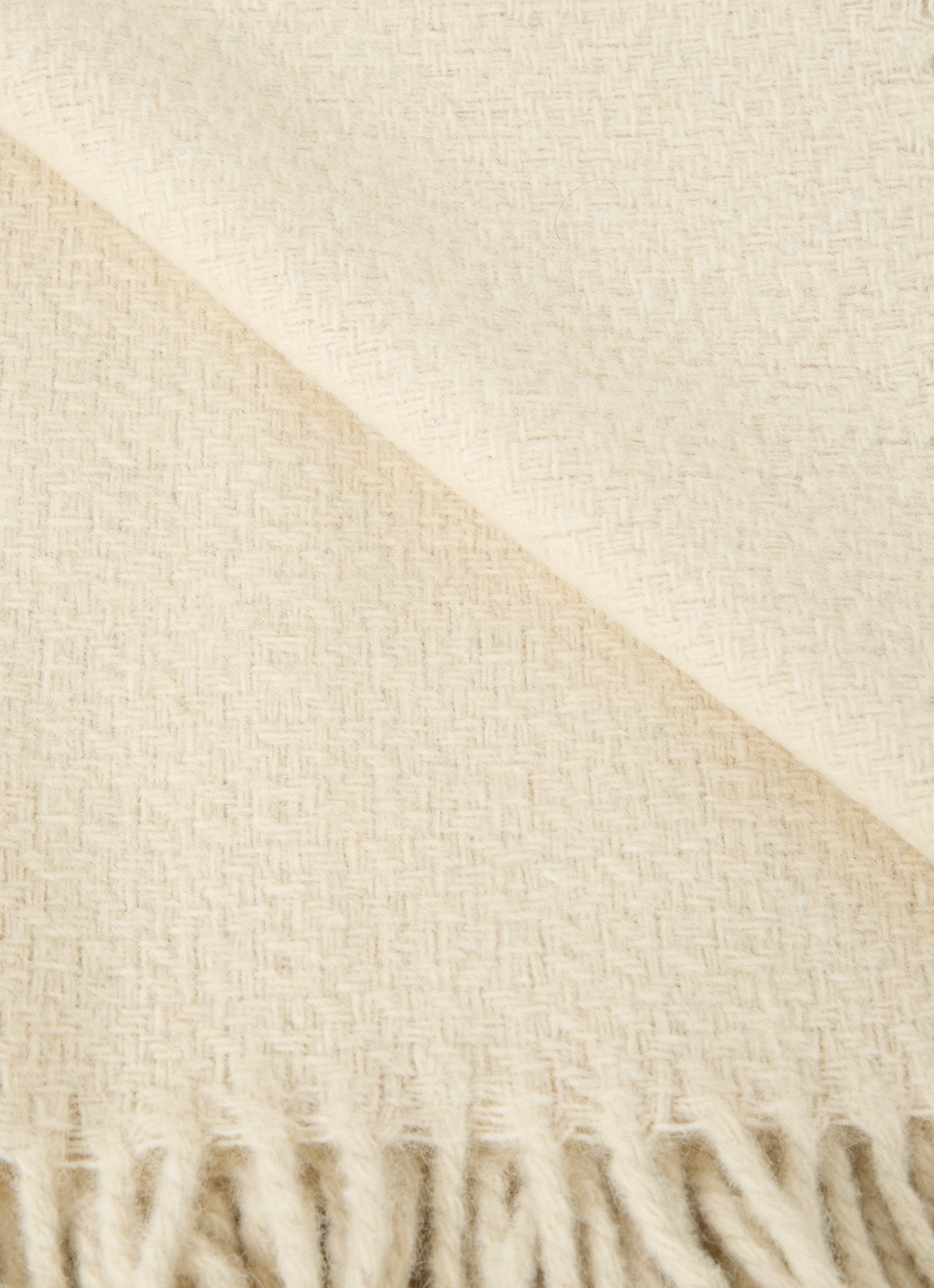 Malagoon Abbey plaid 131 x 170 cm - detail 3 gebroken wit