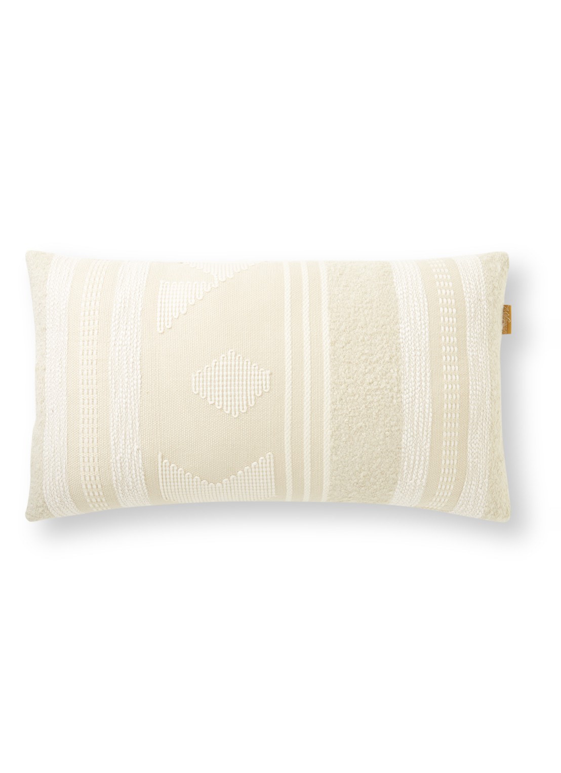 Malagoon Craft sierkussen 35 x 60 cm - voorkant beige