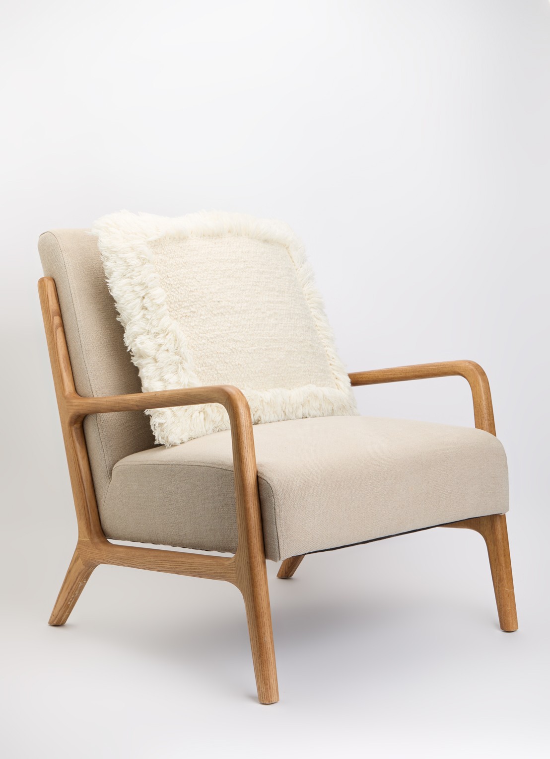 Malagoon Eboya sierkussen 50 x 50 cm - voorkant 4 beige