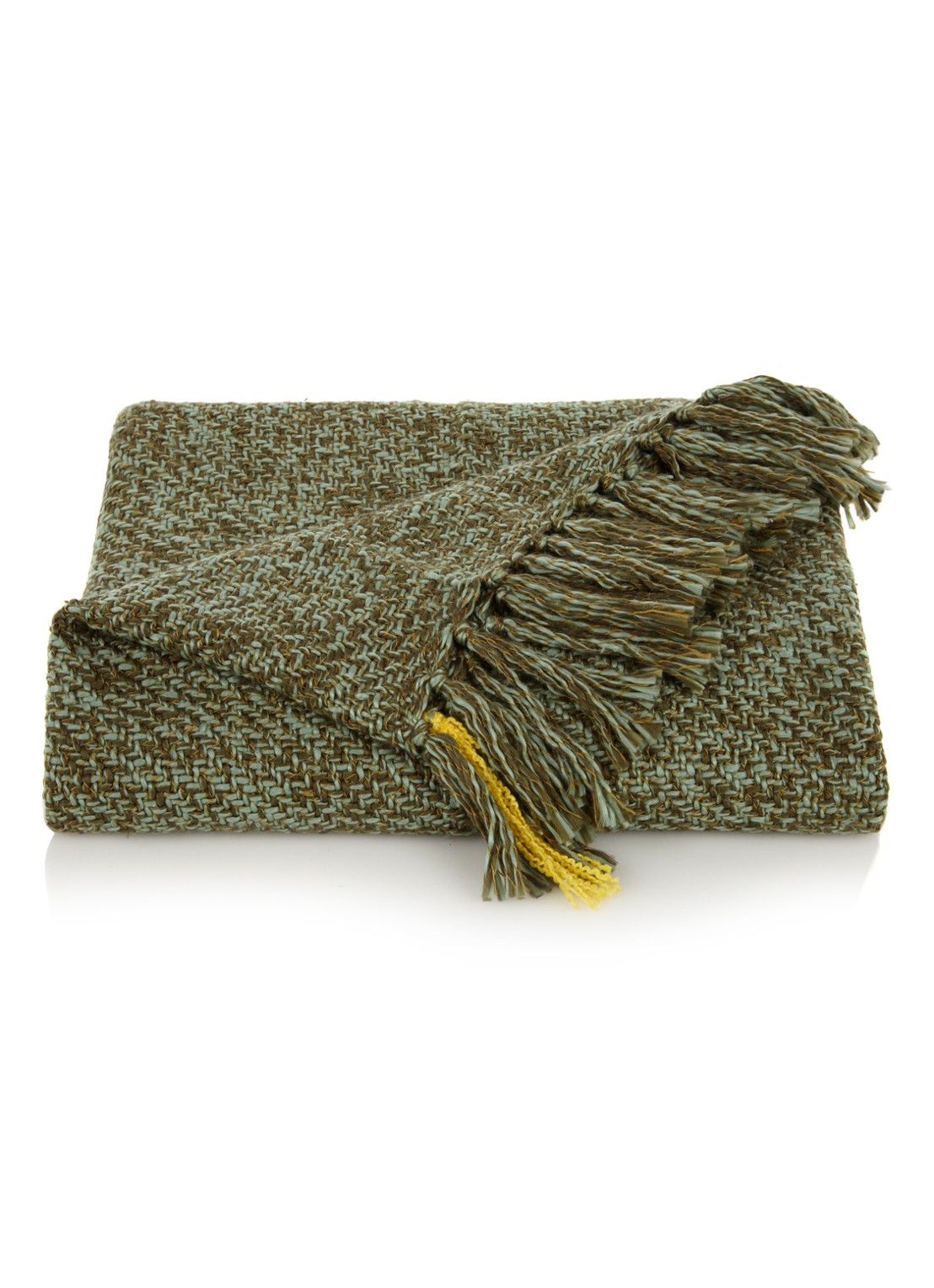 Malagoon Olive plaid 125 x 150 cm - voorkant olijfgroen