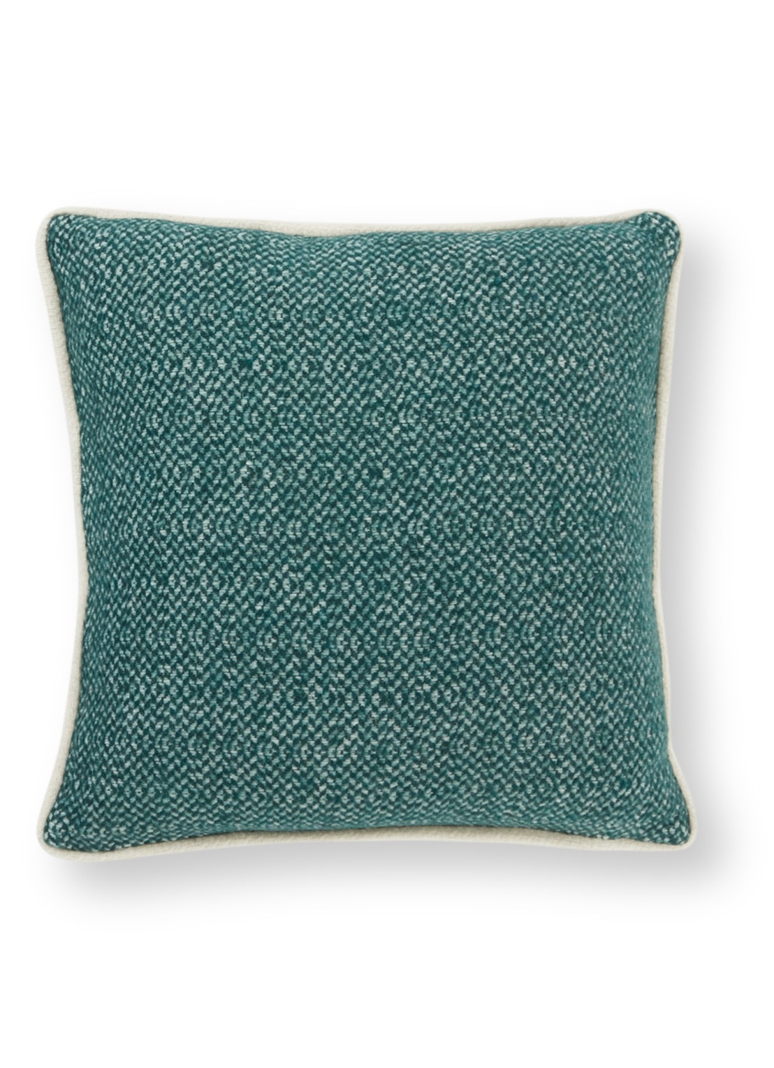 Malagoon Pine Green Structure sierkussen 50 x 50 cm - voorkant donkergroen