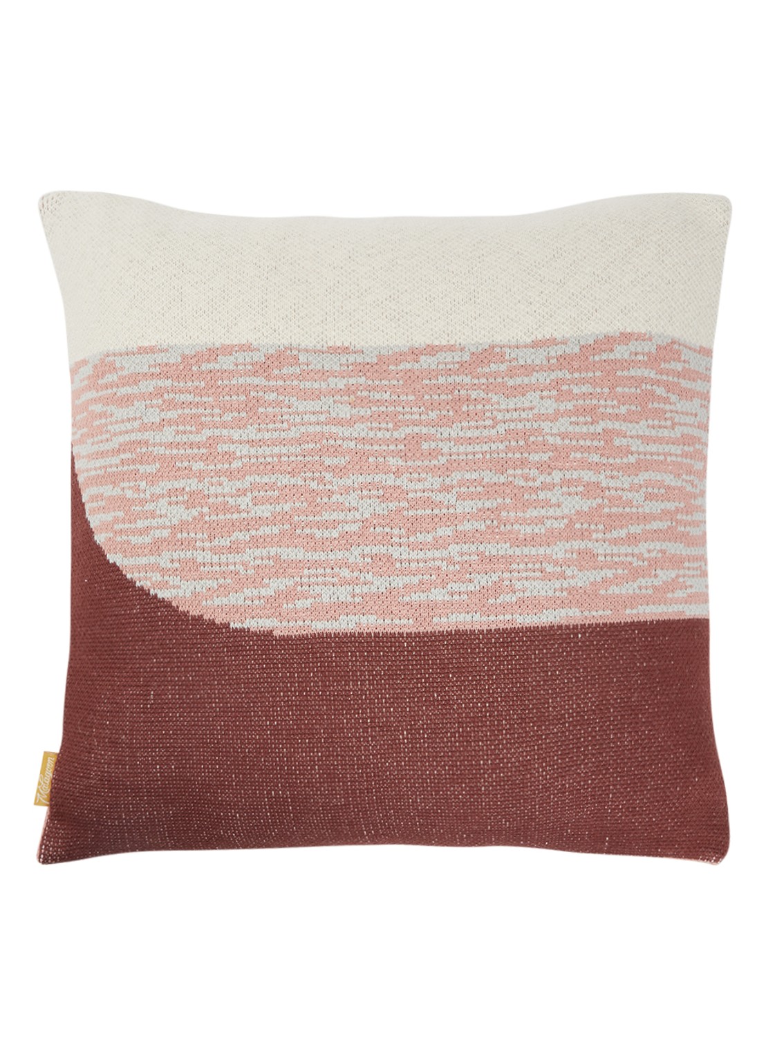 Malagoon Sunset sierkussen 50 x 50 cm - voorkant 3 steenrood