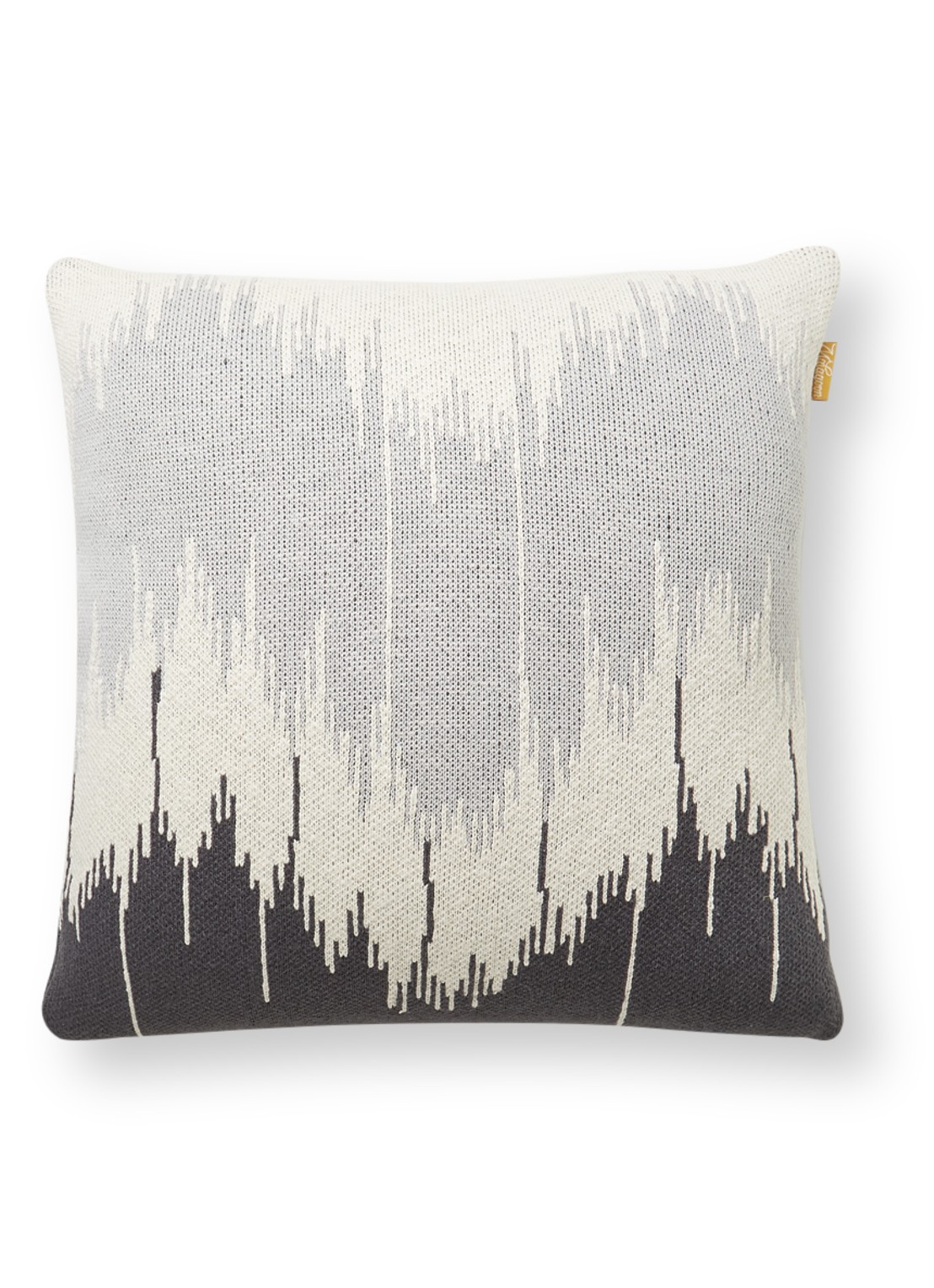 Malagoon Wave sierkussen 50 x 50 cm - voorkant 2 antraciet