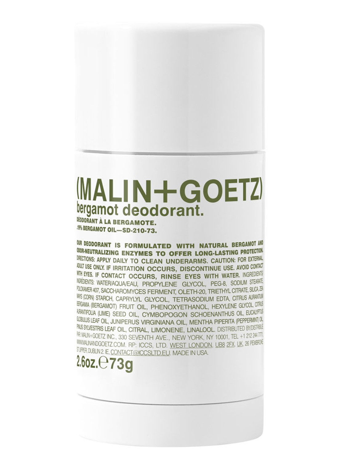 MALIN+GOETZ bergamot deodorant - voorkant undefined