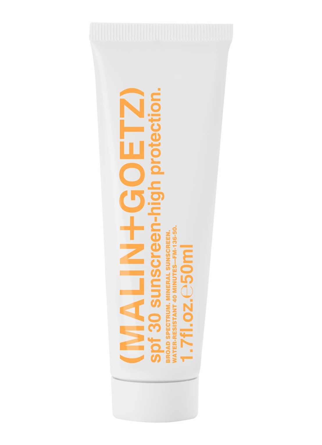 MALIN+GOETZ Mineral Sunscreen Face SPF 30 - zonnebrand voor het gezicht - voorkant multicolor