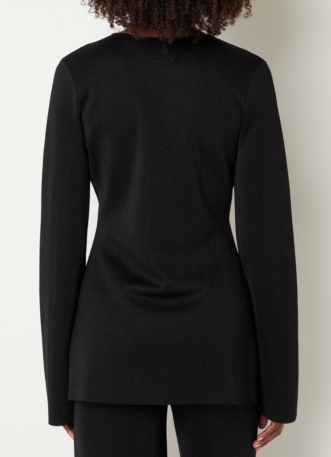 Malina Azra vest met lurex  - achterkant 4 zwart
