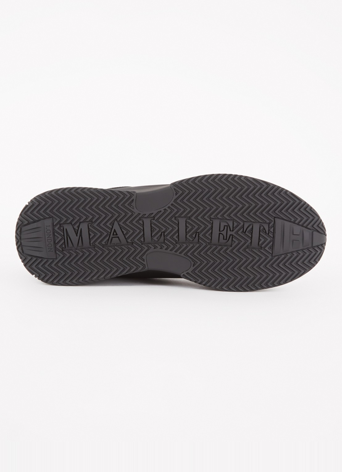 Mallet Elmore sneaker van leer met logo - detail 5 zwart