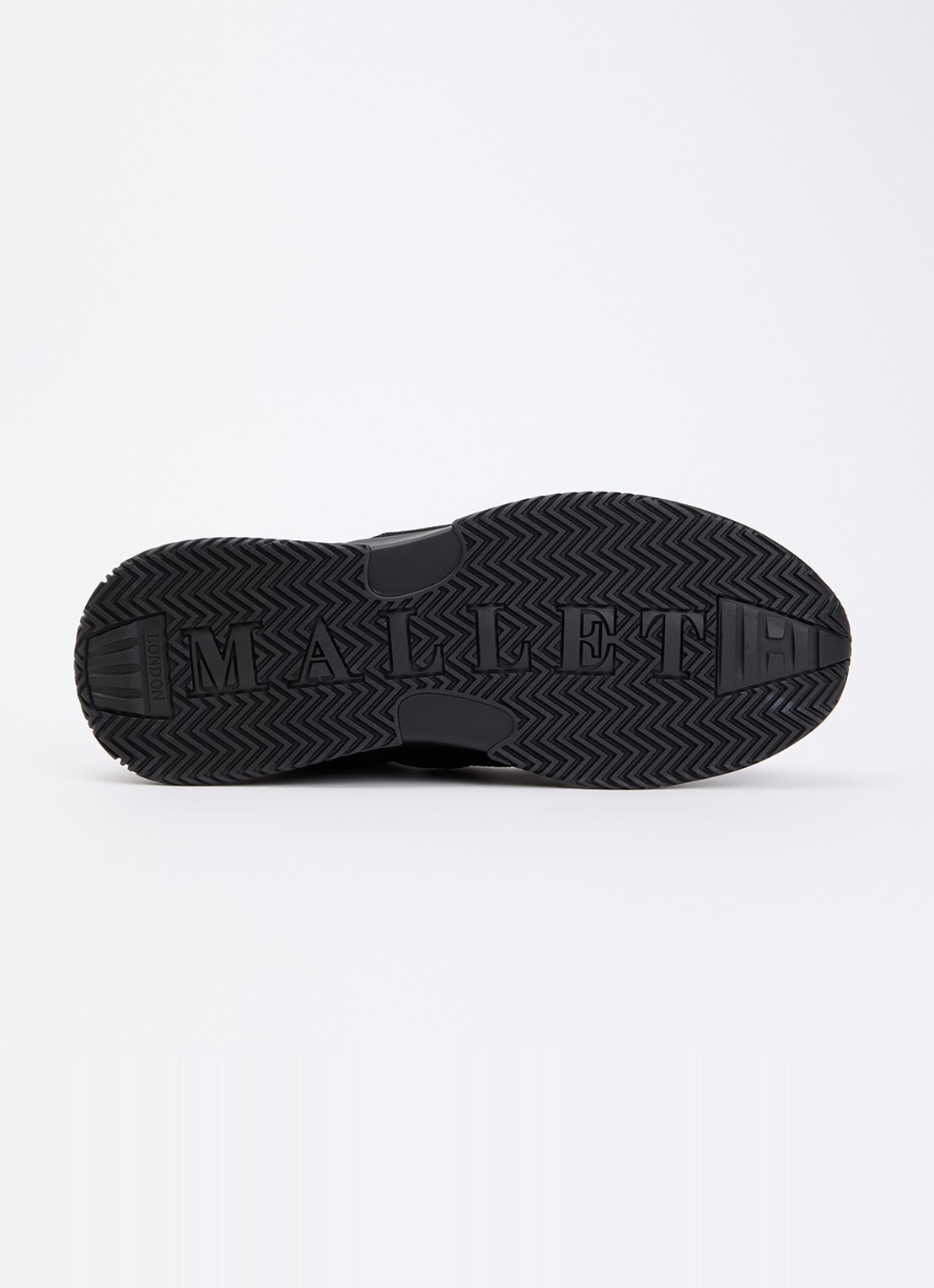 Mallet Marquess sneaker van mesh met suède details - detail 5 zwart