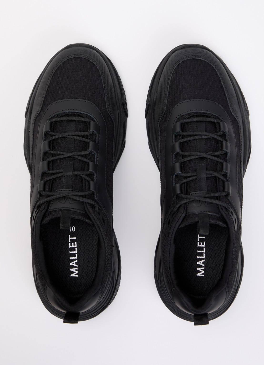 Mallet Odessy sneakers met leren details  - detail 2 zwart