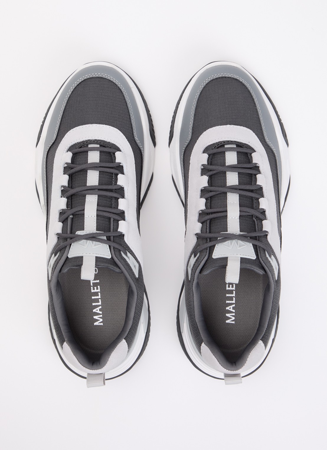 Mallet Odessy sneakers met leren details  - detail 2 antraciet