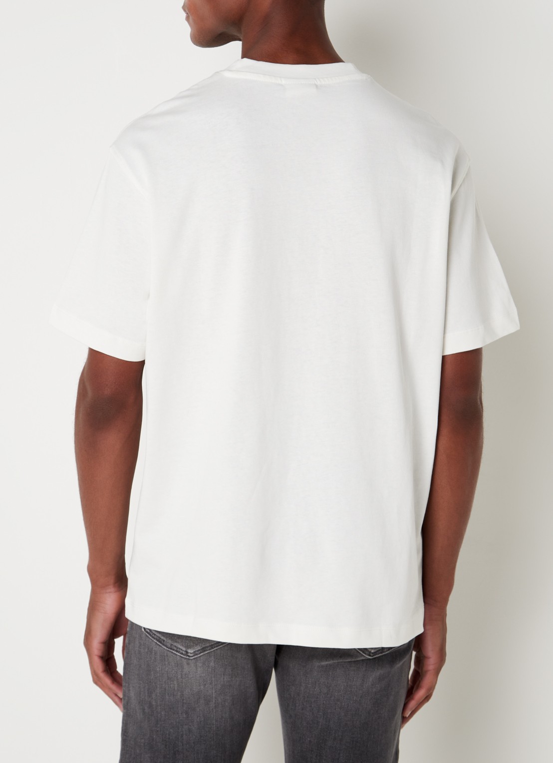 MANGO Anouk T-shirt met ronde hals  - achterkant gebroken wit