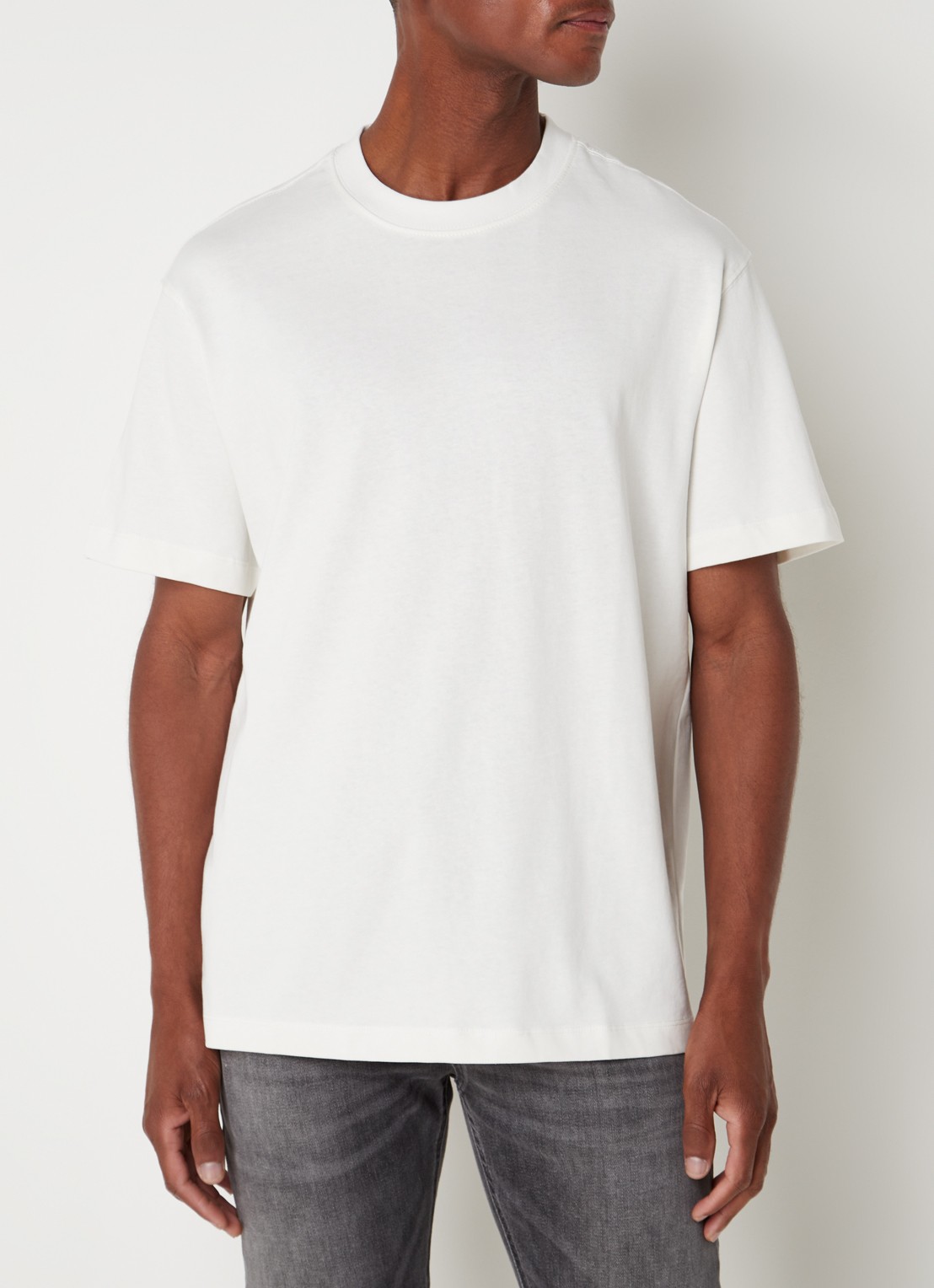 MANGO Anouk T-shirt met ronde hals  - detail 4 gebroken wit