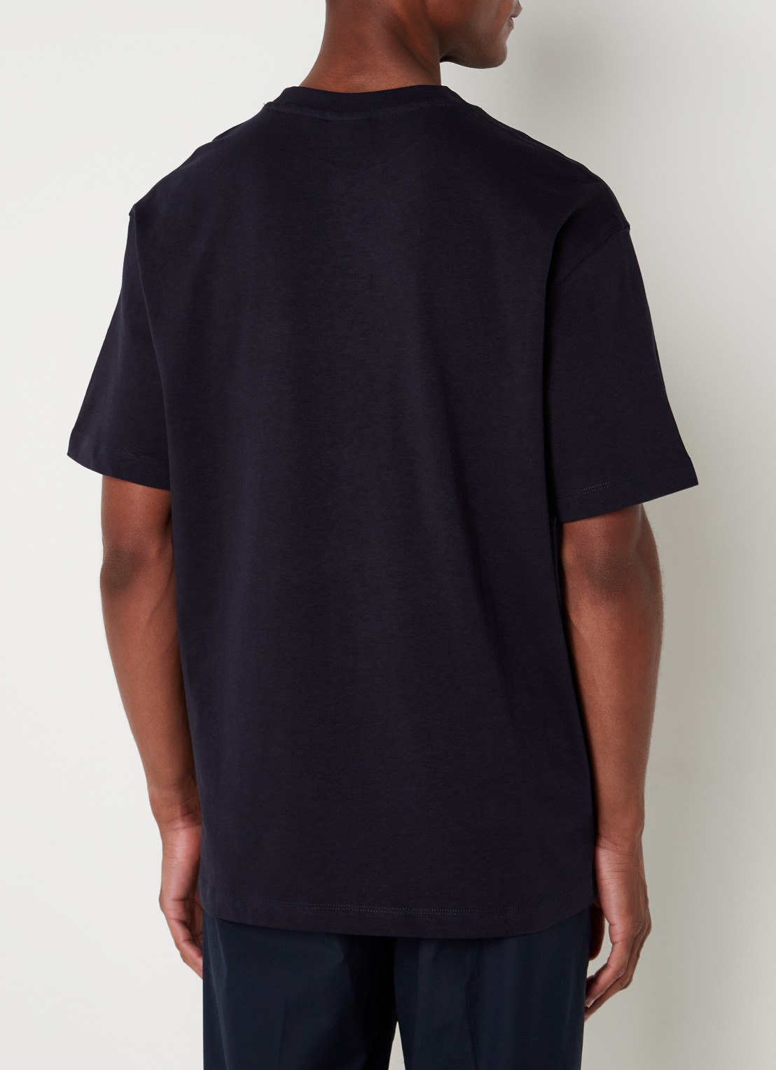 MANGO Anouk T-shirt met ronde hals  - achterkant blauw