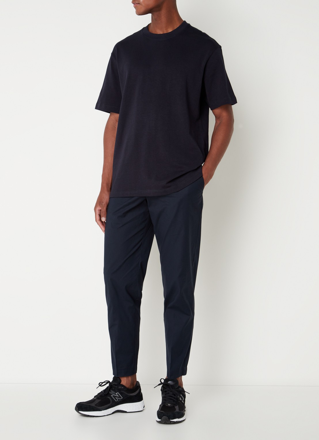 MANGO Anouk T-shirt met ronde hals  - voorkant 3 blauw