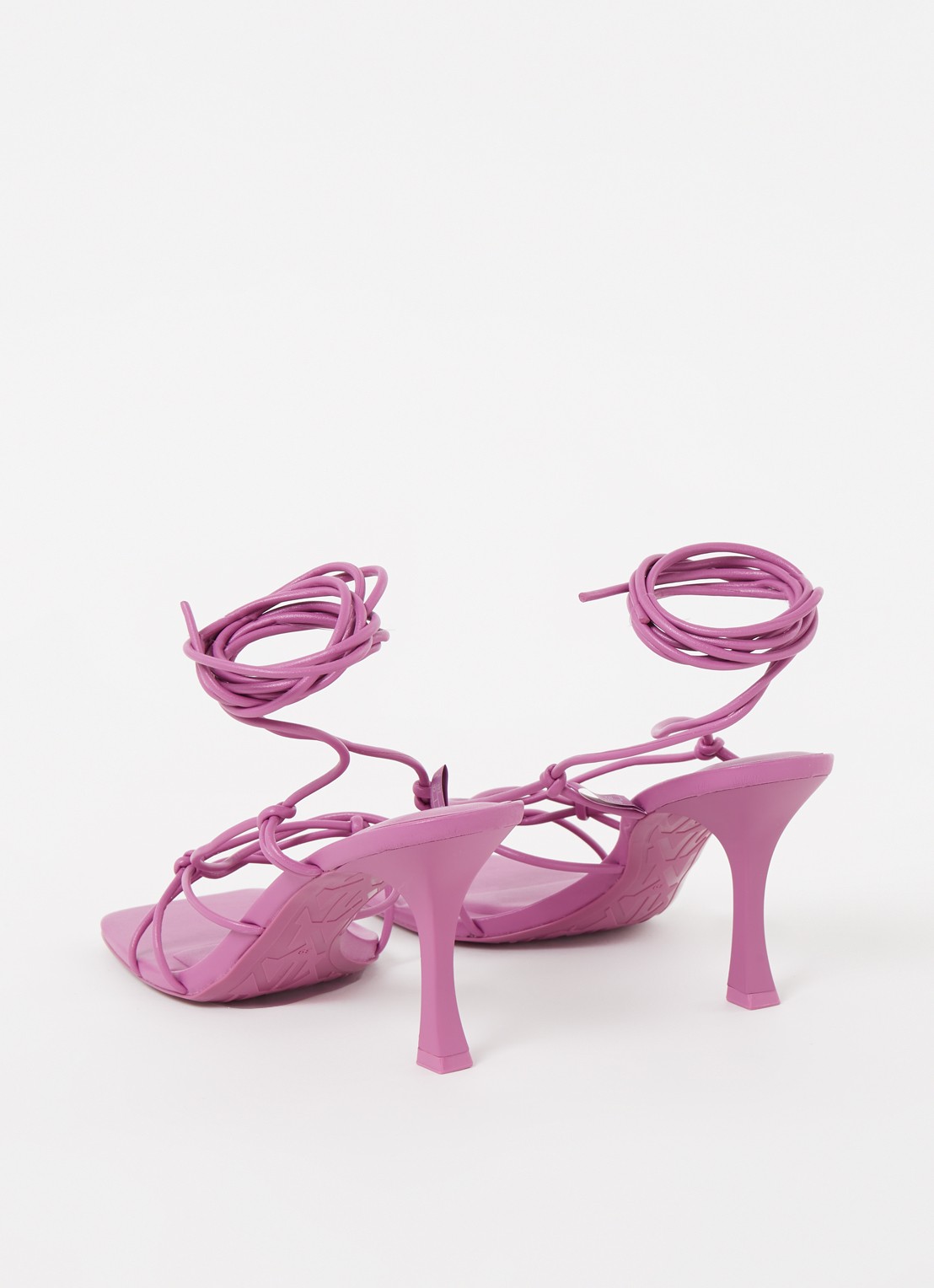 Mango Clara sandalette met knoopdetail - detail 2 roze