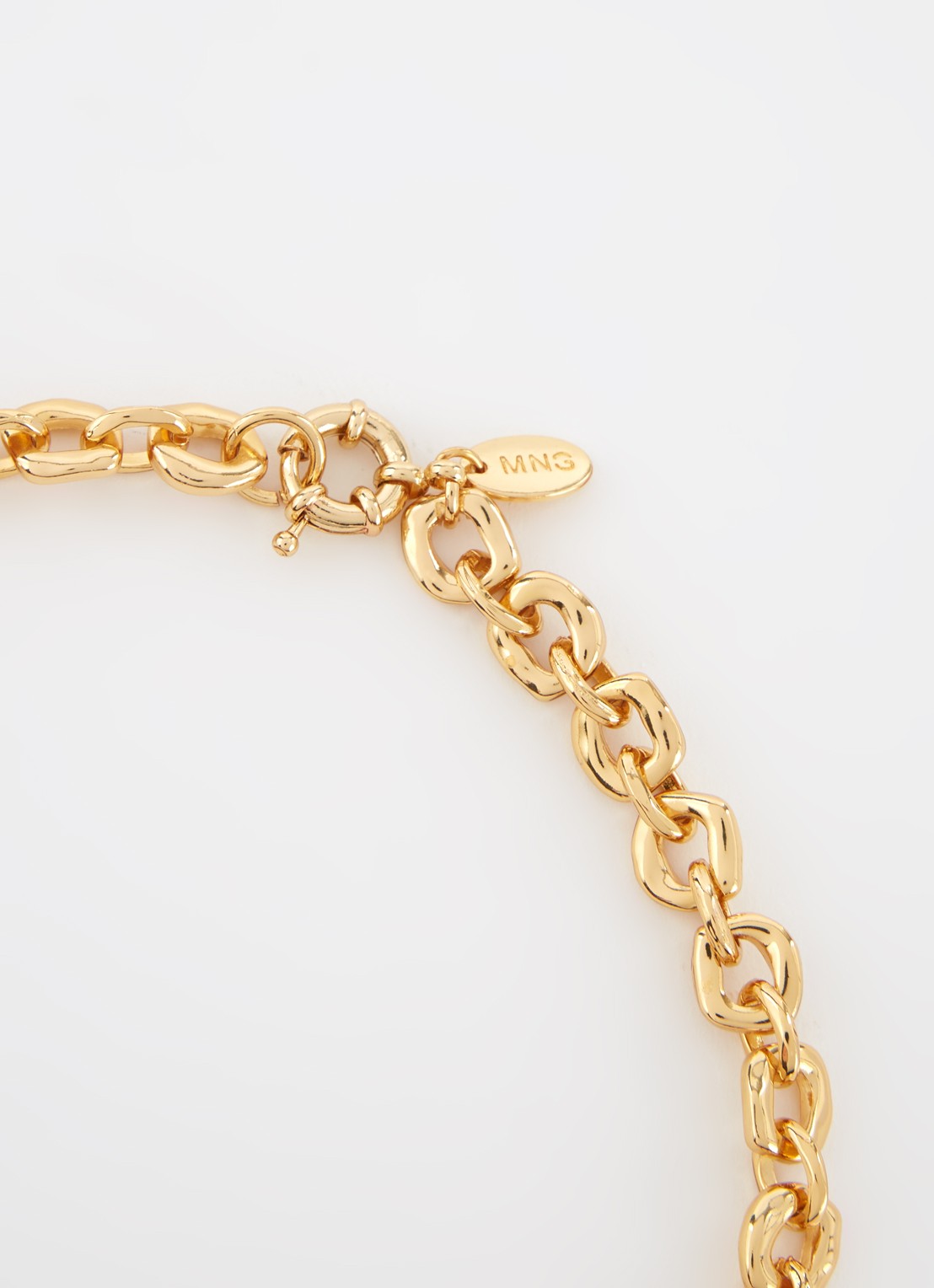 Mango Marie schakelketting - detail 3 goud