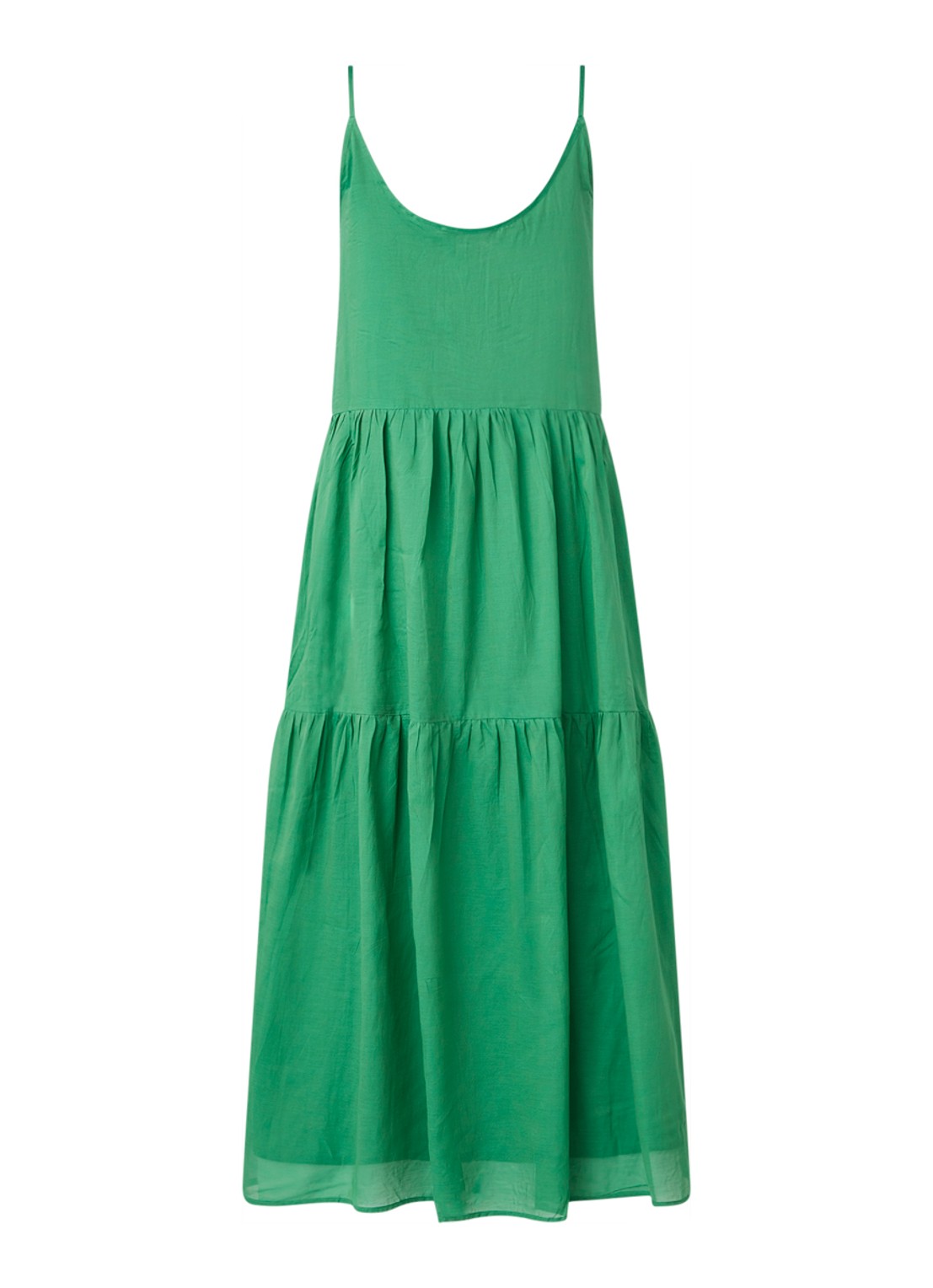 Mango Soli maxi jurk met spaghettibandjes - achterkant 3 groen