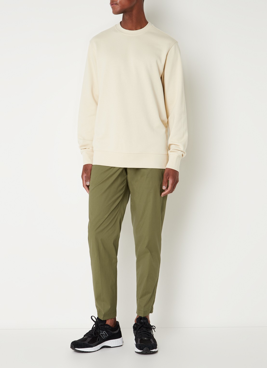 MANGO Sweater van katoen - voorkant 4 beige