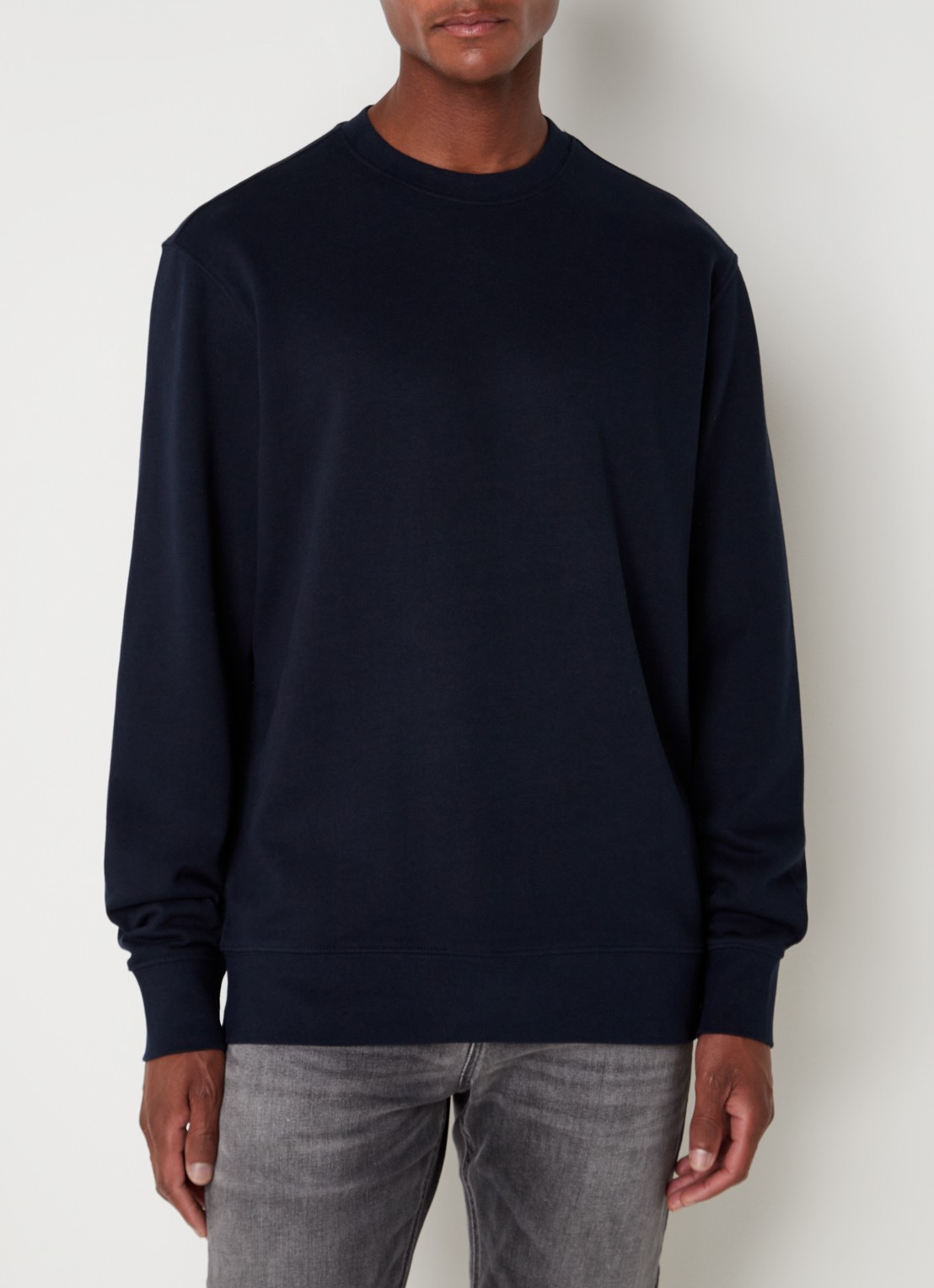 MANGO Sweater van katoen - detail 4 blauw