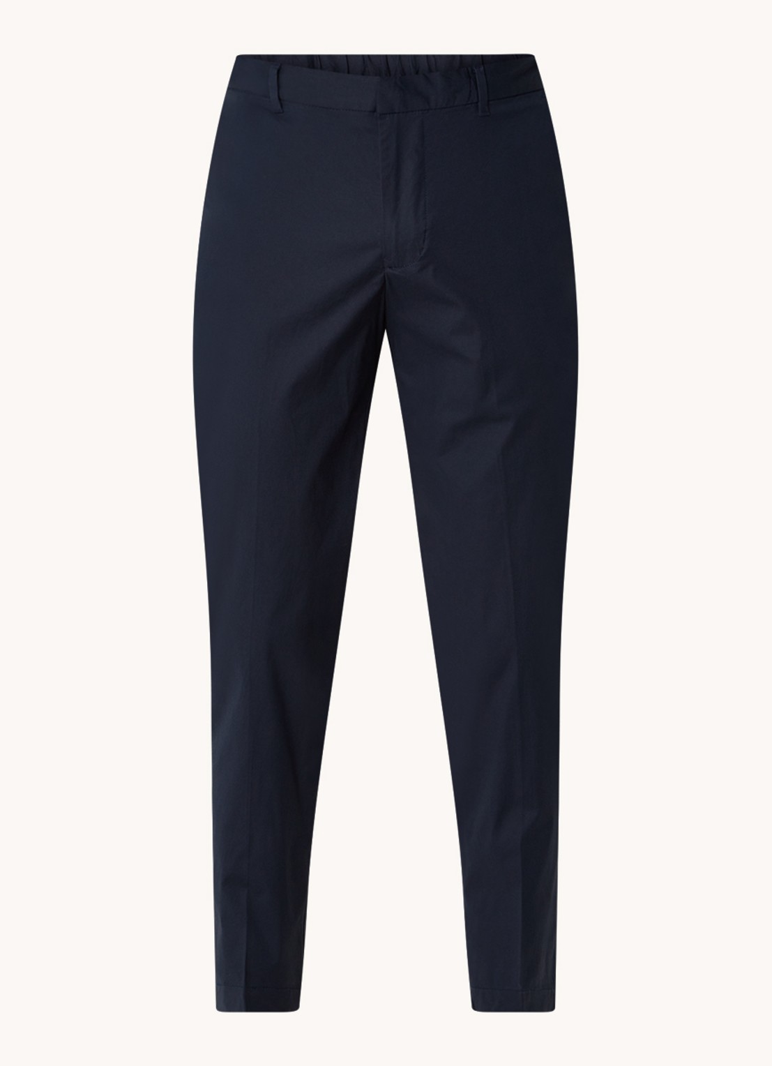 MANGO Trevi slim fit chino met steekzakken - voorkant 3 blauw