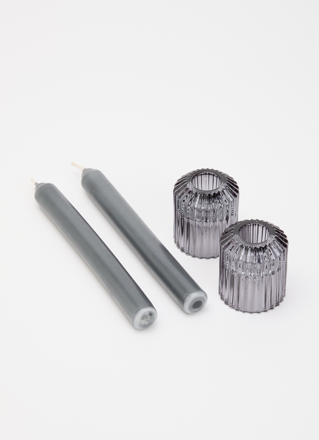 Mano Atelier Dinerkaars met houder set van 2  - voorkant 3 grijs