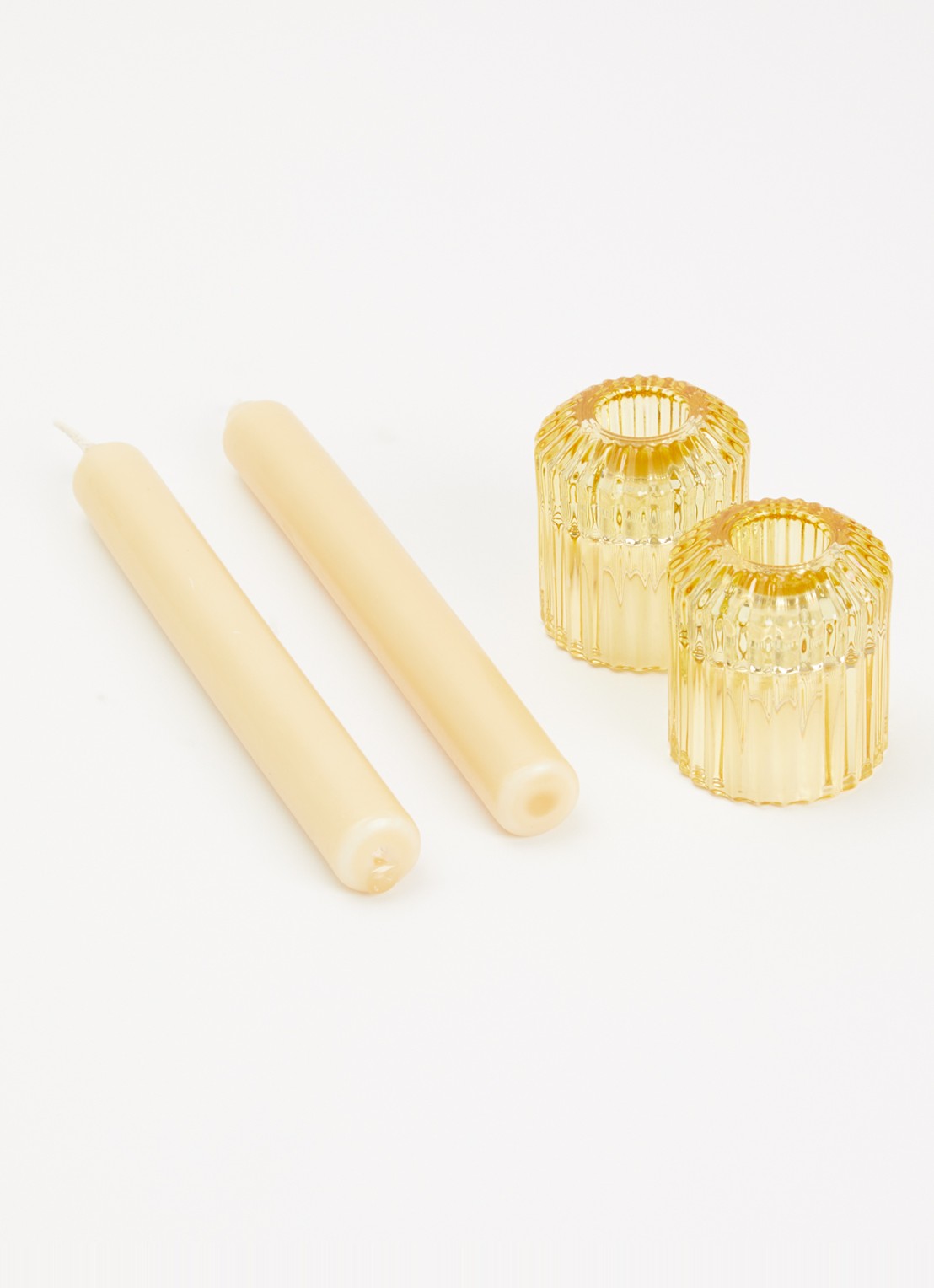 Mano Atelier Dinerkaars met houder set van 2  - voorkant 2 geel