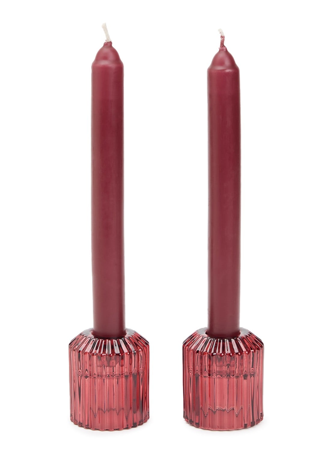 Mano Atelier Dinerkaars met houder set van 2  - voorkant donkerrood