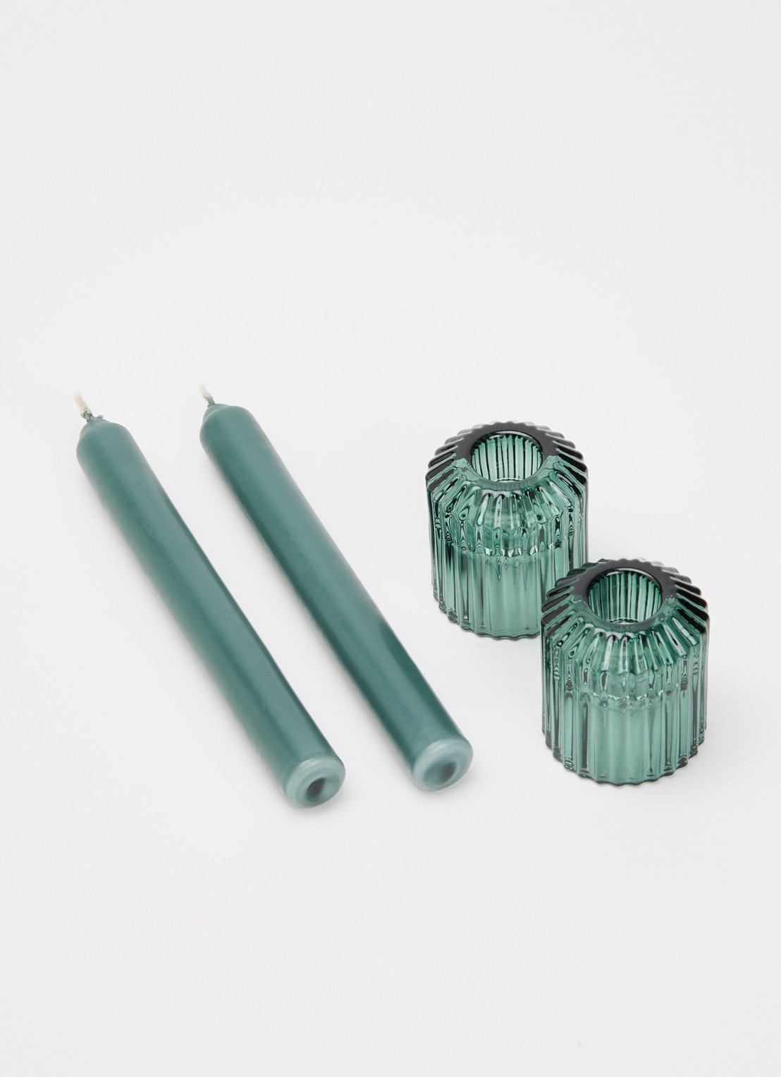 Mano Atelier Dinerkaars met houder set van 2  - voorkant 2 donkergroen
