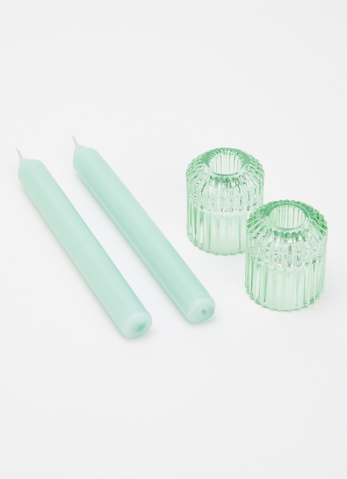Mano Atelier Dinerkaars met houder set van 2  - voorkant 3 lichtgroen