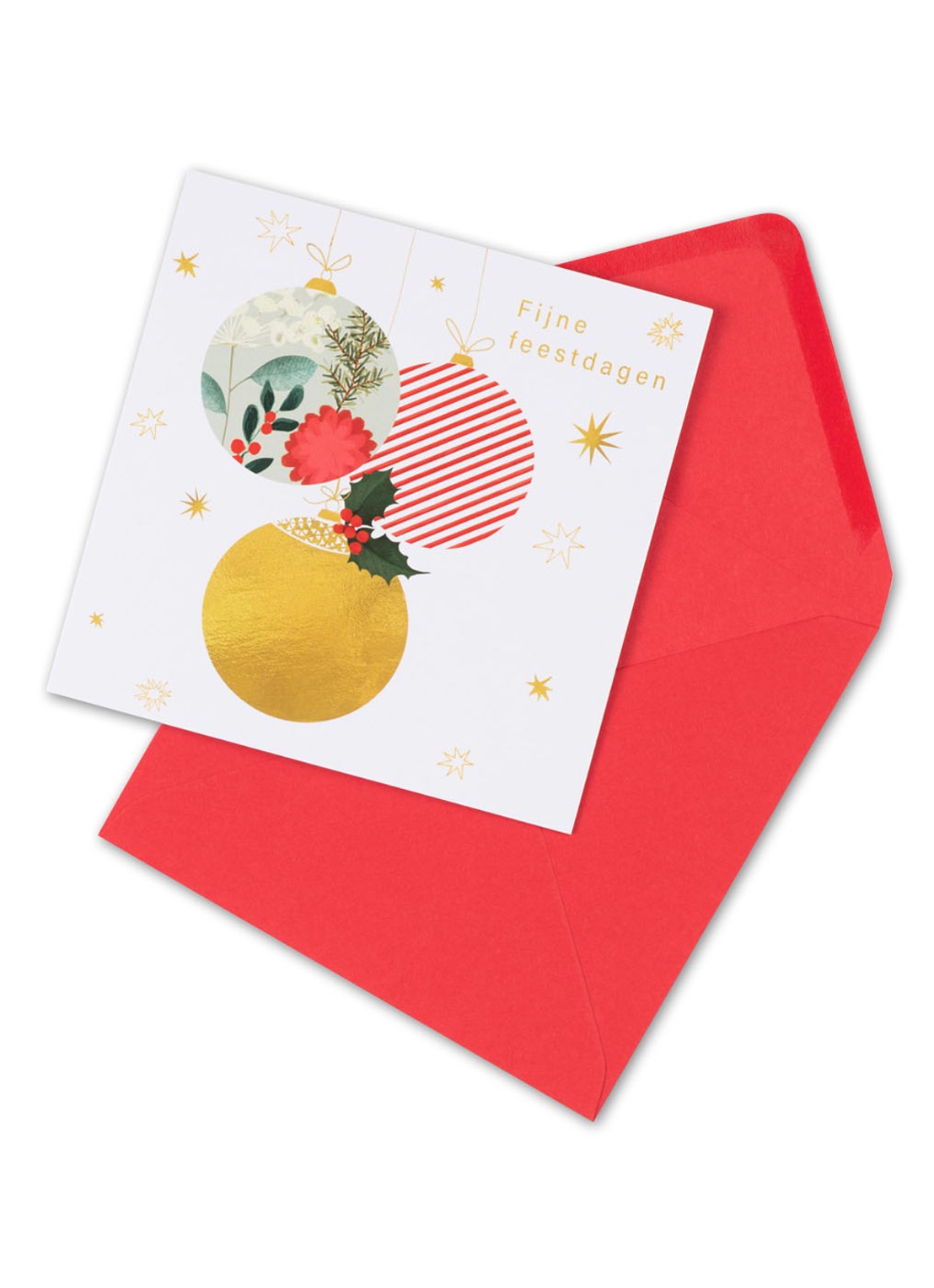 MAP Publishing Amnesty International Kerstbal kerstkaart - set van 8 inclusief enveloppen  - detail multicolor