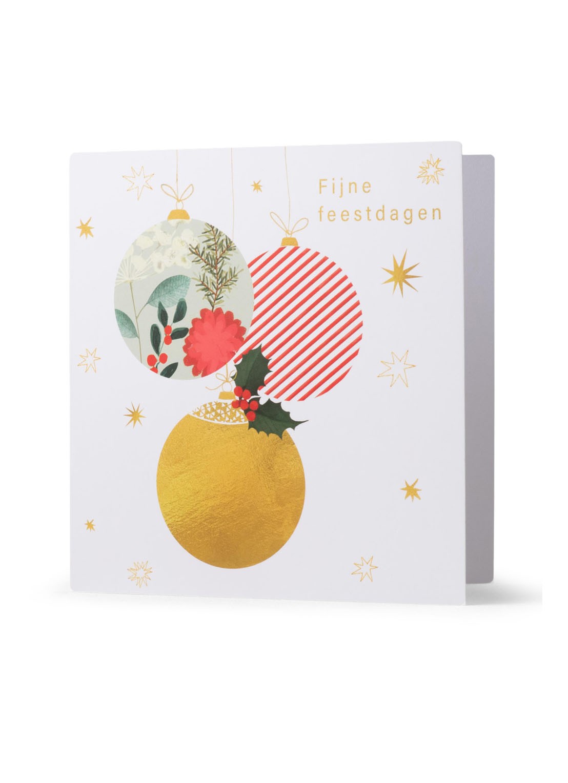 MAP Publishing Amnesty International Kerstbal kerstkaart - set van 8 inclusief enveloppen  - voorkant 3 multicolor