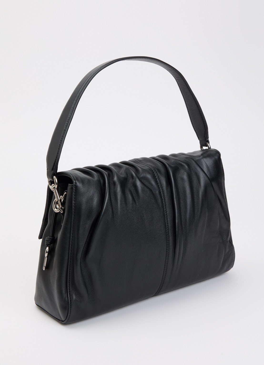 Marc Jacobs Christina schoudertas van lamsleer met afneembare schouderriem - achterkant 6 zwart
