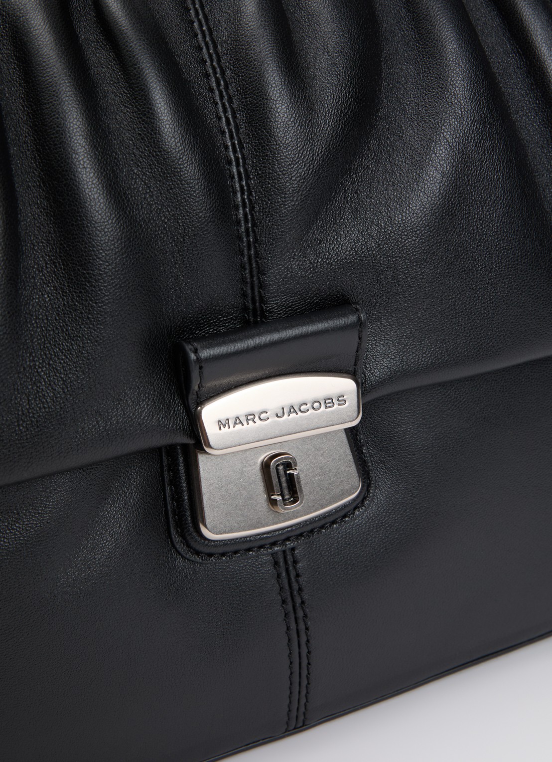 Marc Jacobs Christina schoudertas van lamsleer met afneembare schouderriem - detail 4 zwart